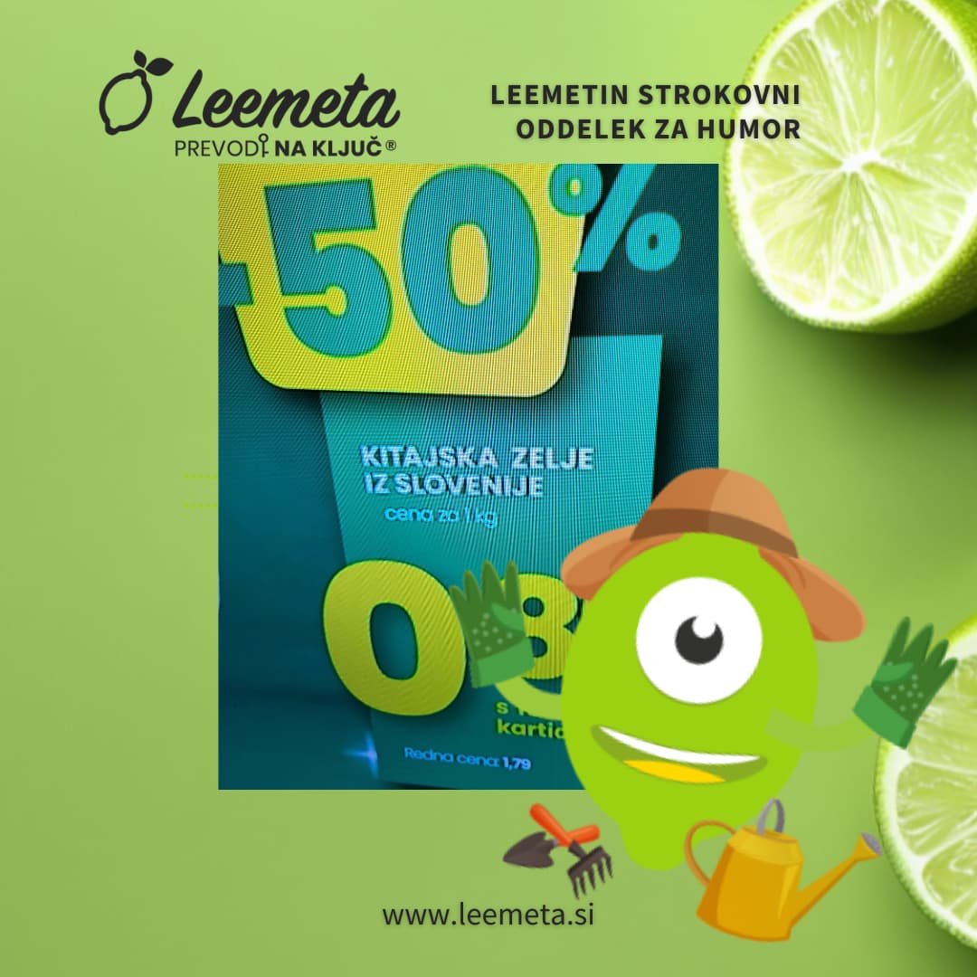 Danes imamo na jedilniku pravo globalno specialiteto: kitajska zelje iz Slovenije. 🥬 
Ne vemo, ali je zelje pripotovalo iz Pekinga ali iz Polzele, vemo pa nekaj drugega –

sklanjanje ni bilo povabljeno zraven. 😄 

#leemeta #ponedeljkovhumor #sklanjanje #slovnica