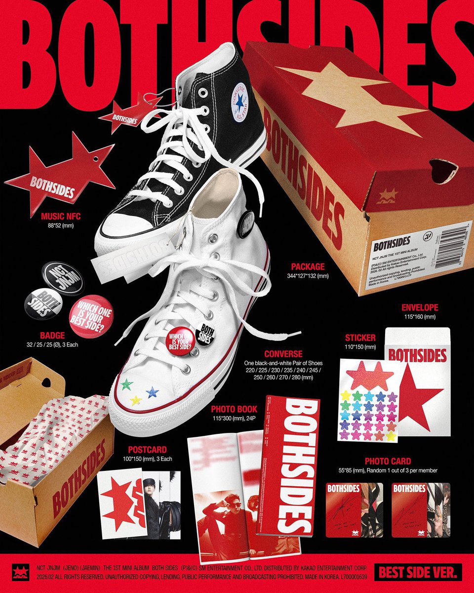 📍ส่งต่อสิทธิ์ NCT JNJM : BOTH SIDES
BEST SIDE Ver. X CONVERSE

⭐️ ไซส์ 280 ⭐️

3440 รวมส่ง (มัดจำได้ 2700 ของถึงไทยค่อยชำระอีกทีค่ะ)

สอบถามเพิ่มเติมdmได้เลยนะคะ
#ตลาดนัดnct #ตลาดนัดnctdream