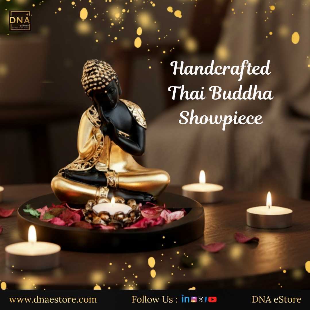dna_estore's tweet photo. Handcrafted Thai Buddha Showpiece With Tealight Holder &amp; Wooden Base - https://t.co/NJU51TB9Uy🕯️✨

Create a peaceful, elegant vibe in your space with this spiritual decor piece.
Exclusively available at https://t.co/RiHbseM3S3 .

#homedecor  #dnaestore #mindfulliving #giftideas https://t.co/yWBMnNFWVc