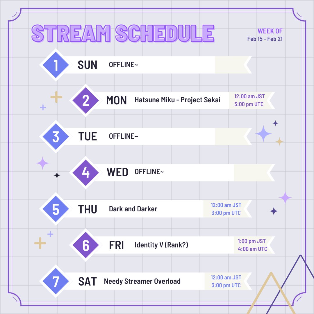 Things are changing and so are my regular times HAHAHAHAHAH

If this goes well then this will probably be my new regular hours. I'll definitely miss the 6 hour streams but I gotta put them off for now. Come yap to me at twitch.tv/lyrarosea~