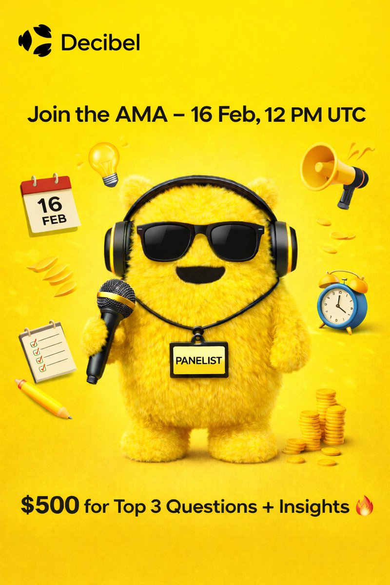 bangfan06's tweet image. 📢𝗝𝗼𝗶𝗻𝘁 𝗔𝗠𝗔 – 𝟭𝟲 𝗙𝗲𝗯, 𝟭𝟮 𝗣𝗠 𝗨𝗧𝗖 (𝟭𝟵.𝟬𝟬 𝗪𝗜𝗕)📢

Decibel bakal ngobrol bareng @Copin_io, @PulseTrader_, @RNDM_IO, @trySamosa, dan @PanoraExchange . Mereka bakal bahas apa aja yang lagi mereka build dan gimana cara mereka pakai open execution layer dari…