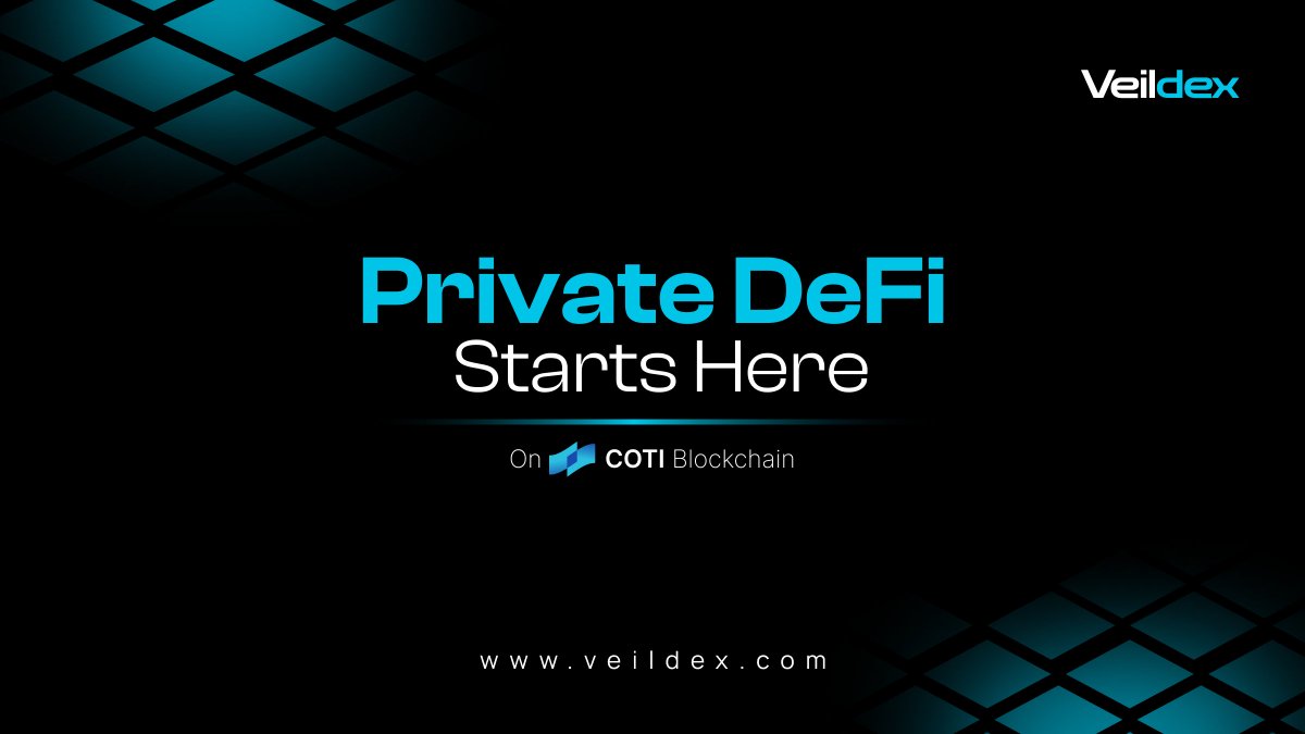 Veil_Dex's tweet photo. DeFi promised freedom.
But forgot privacy.

That’s the problem.

We fixes it.

You should control your money —
not reveal your life to use it.

Be smarter.
Stay private. 🔒

#VeilDex #VDX #COTI #DeFi https://t.co/yU67IzfxqE