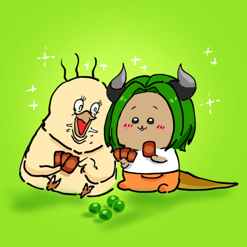 ベラさん(<a href="/bellaraika/">ベラライカ@褐色ドラゴンvtuber🐉</a> )のファン絵描きました
マジックザギャザリングいつも楽しんでます
チョコボは版権キャラだから少し変えてます