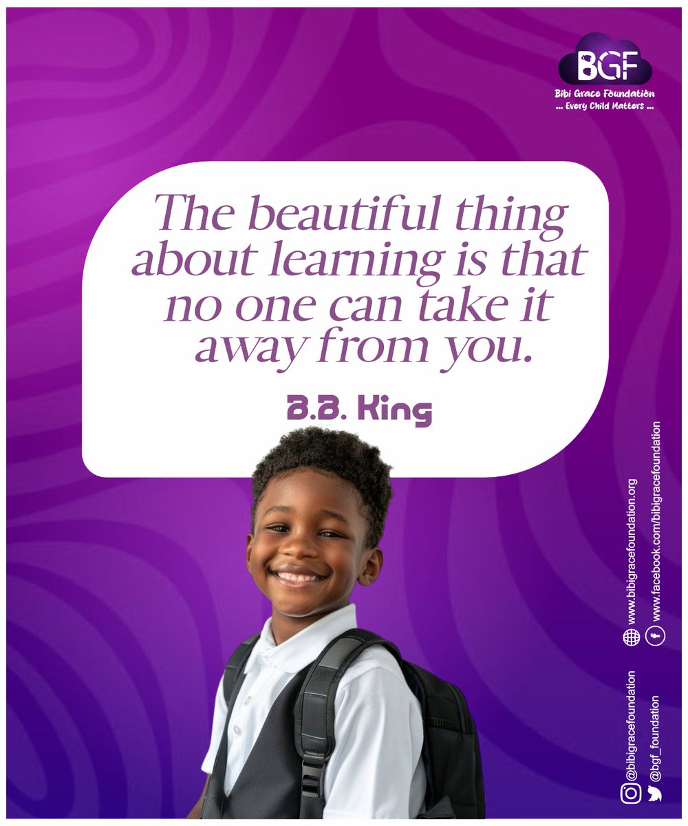 This week, let’s remember that learning is a journey, not a race. Happy new week from BGF