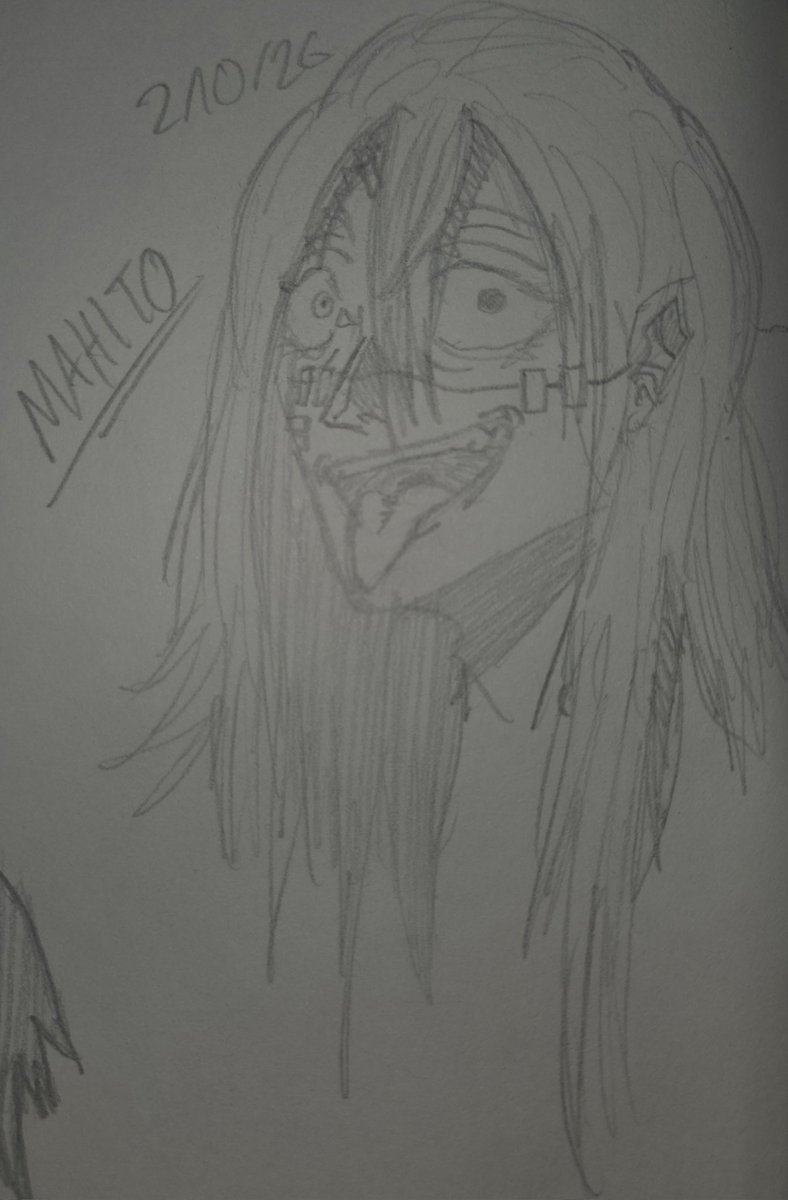 Drawing Everyday for a Year
Day 37

Mahito🐐 from Jujutsu Kaisen

My son you got no diffed I'm sorry
#mahito #MahitoMonday #JujutsuKaisen #fanart