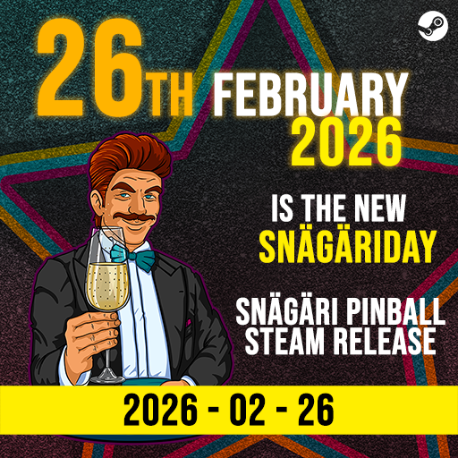 OwlkeepGames's tweet photo. Release date locked: Feb 26, 2026

T-10 to Snägäriday starts today!

Wishlist on Steam https://t.co/jFzVwRdoEF

#SnagariPinball #SnägäriPinball #Finland #IndieGame #Pinball #SteamGames #RetroGaming #GameDev #ArcadeGames #WishlistNow https://t.co/cE8H8toG5V