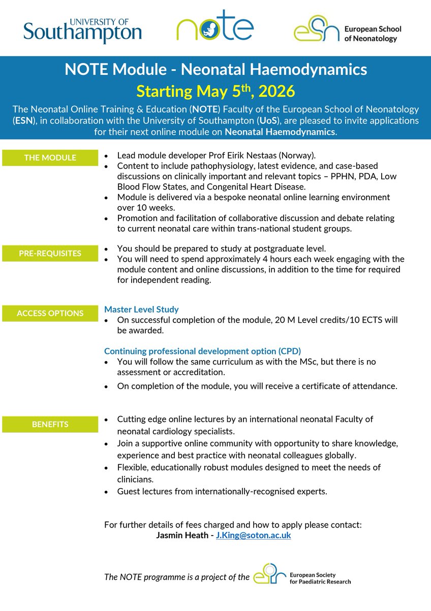 European Society for Paediatric Research (ESPR) tweet media