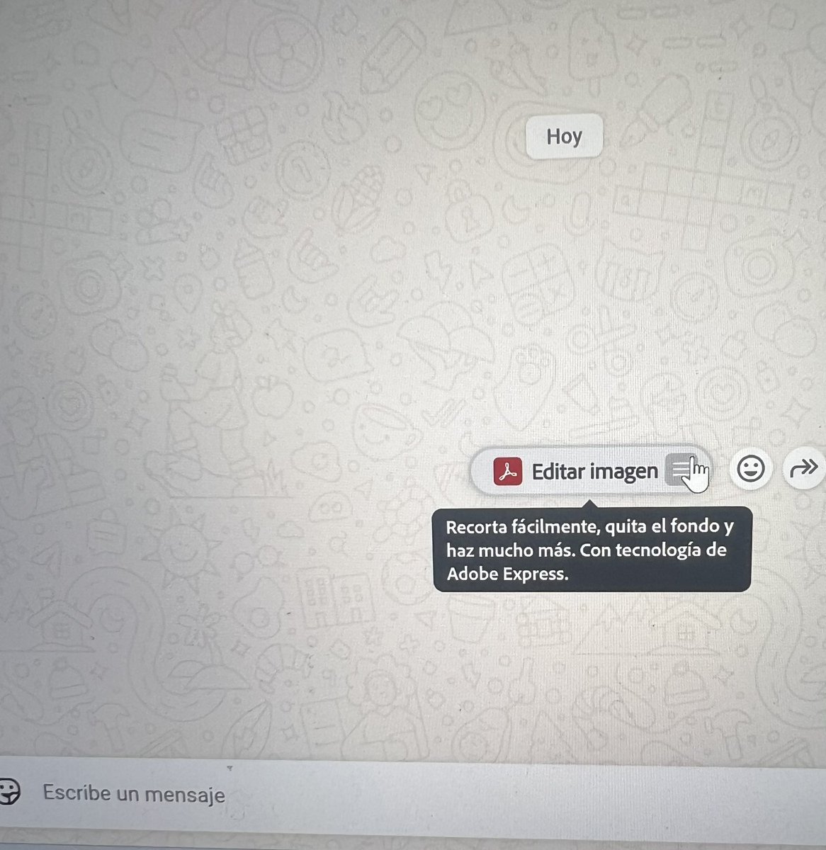 En WhatsApp Web han integrado Adobe express para edición de imágenes en la conversación.

En la earnings call dijeron que harían integraciones con herramientas como Chat GPT Como parte de su estrategia de funnel de ventas