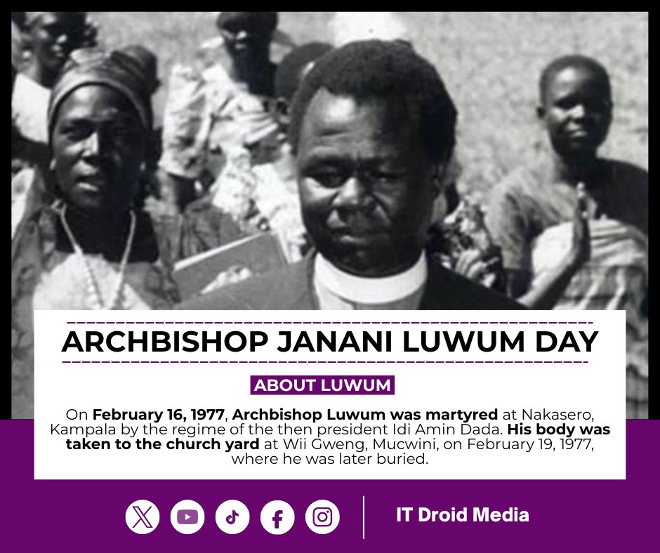 How did this day become a public holiday for remembering the former Archbishop Janani Luwum. 

#JananiLuwumDay