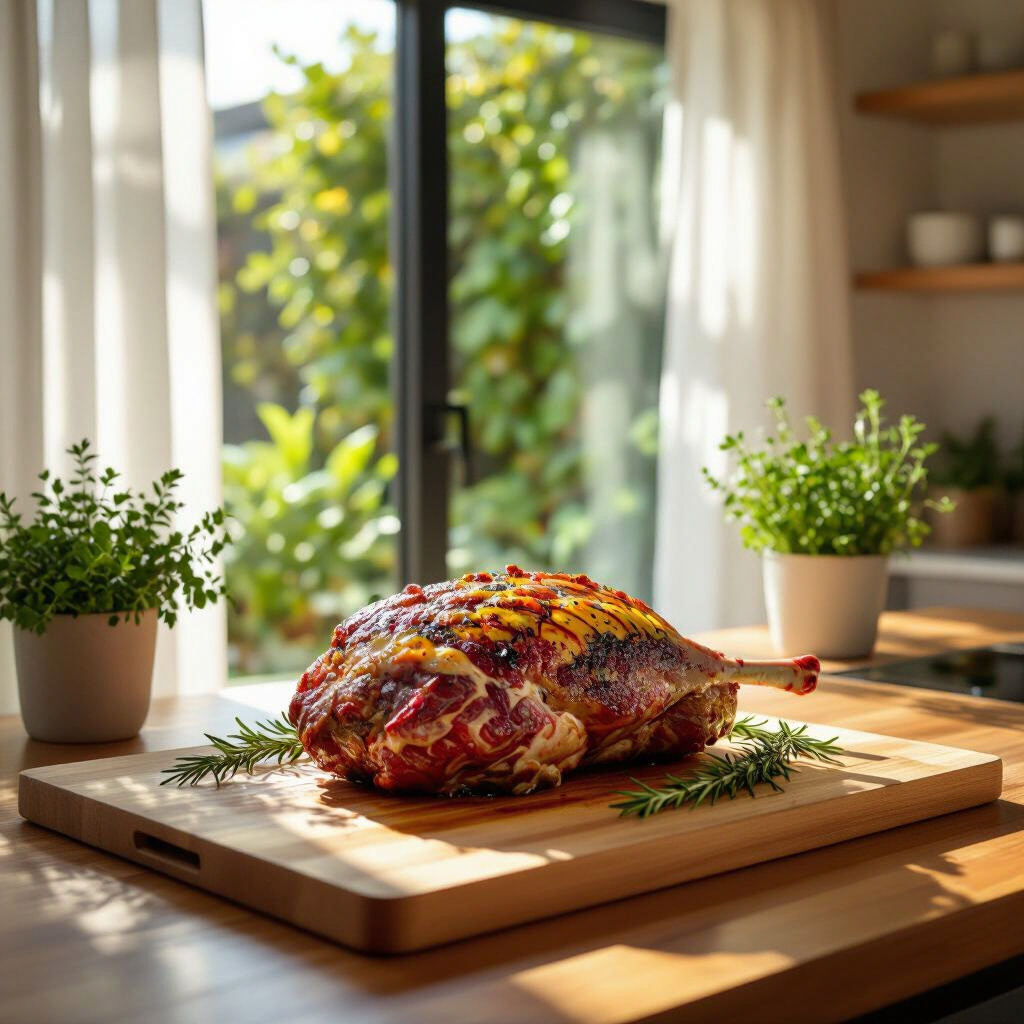 ShopCultivated's tweet photo. The future of celebration: Cultivated Leg of Lamb bringing tradition to tomorrow's table 🍽️ Real lamb, grown through cellular agriculture - same taste, better impact #CultivatedMeat https://t.co/y8CeIYb4qF https://t.co/ckf5ZzU5s5