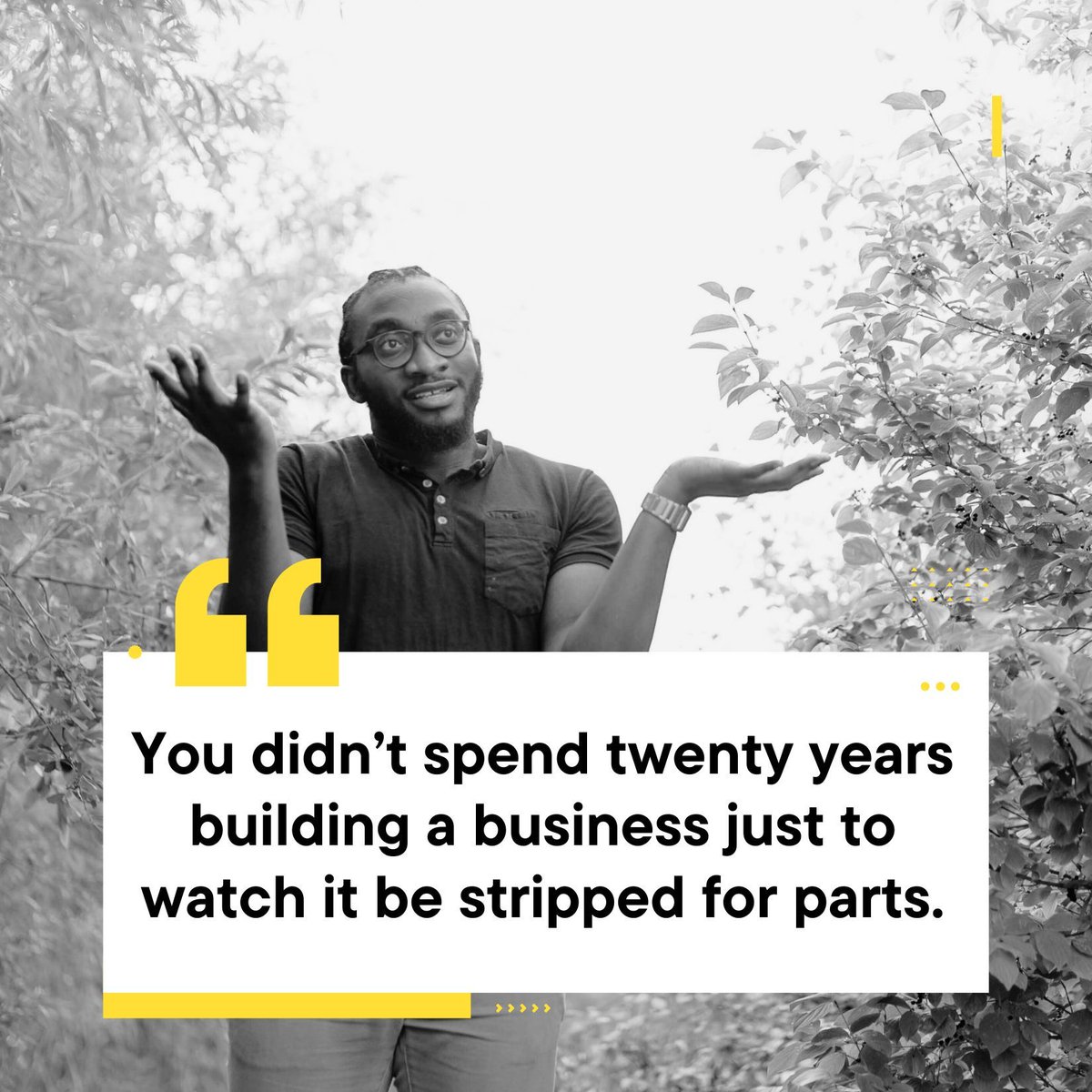 TMOlajide's tweet photo. For most small to mid-cap owners, the biggest fear in an exit isn't the price, it's the 'after.' 

Will the culture survive? 
Will the customers be looked after? 
Will the 'building' you constructed stay standing? https://t.co/OohJ9x4wNu