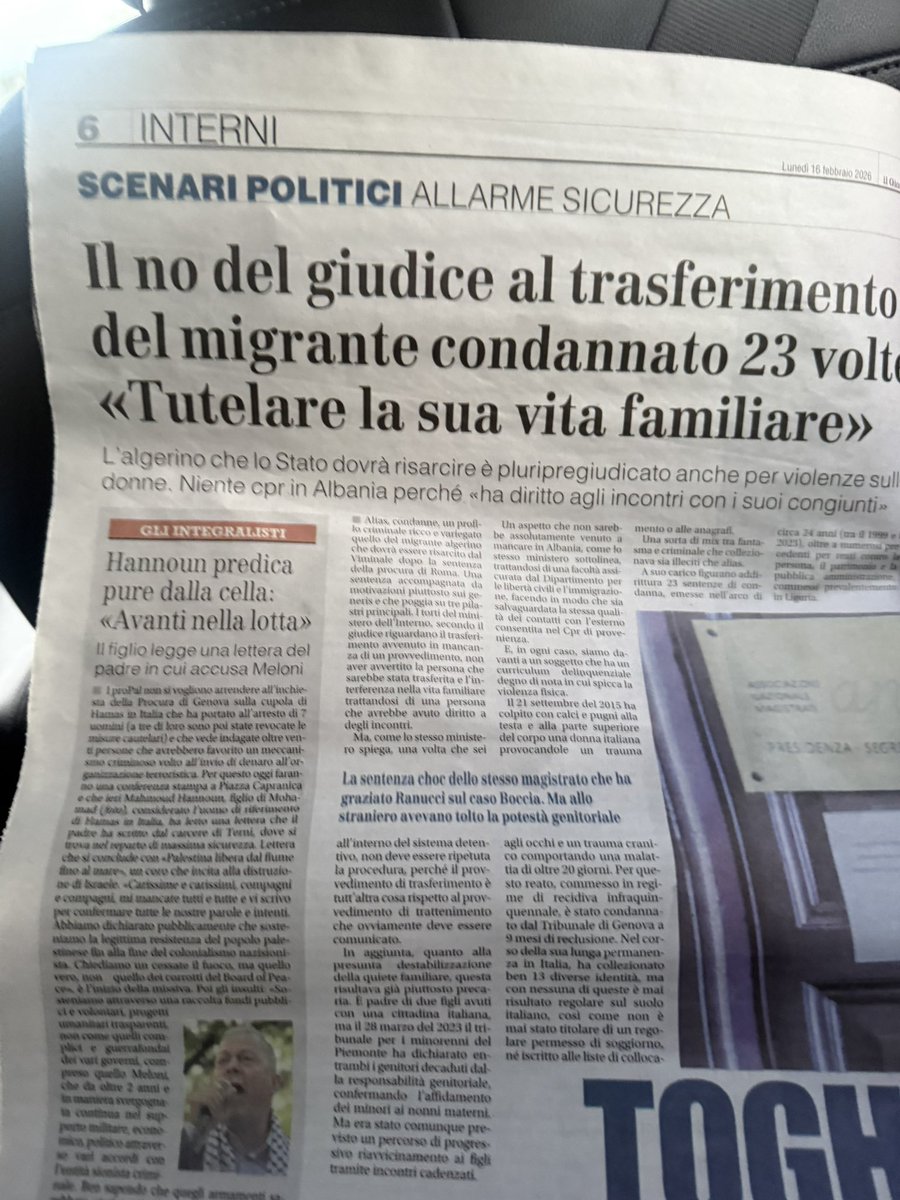 viviamo in una giustizia che toglie ai genitori i bambini del bosco poi libera un clandestino stupratore condannato 23 volte perché deve vedere i propri congiunti. E c’è pure chi lo chiama ‘fragile’