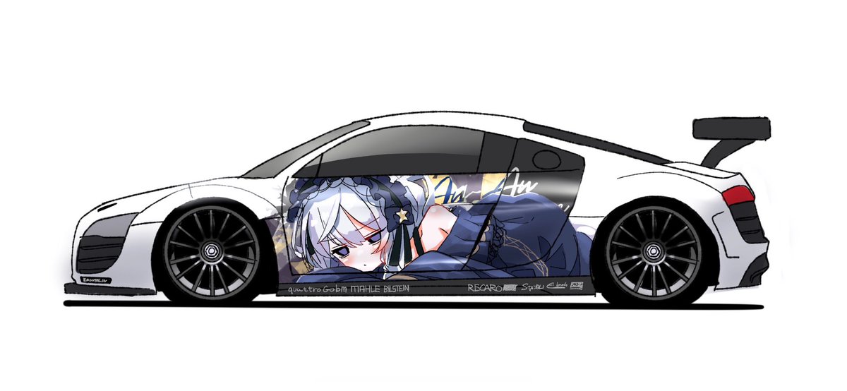 デカールはクリアデカールTHを使って自作。絵を描いてデータ登録して