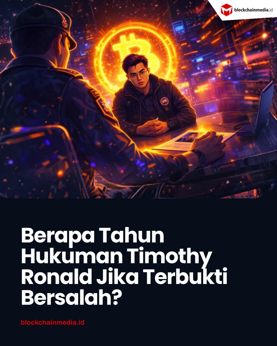 Vingika's tweet photo. Berapa lama ancaman hukuman yang mengintai Timothy Ronald dan Kalimasada jika nantinya terbukti bersalah? Berikut gambarannya.
BACA SELENGKAPNYA: https://t.co/xptO75CX8i
#AkademiCrypto #Kalimasada #timothyronald #crypto #cryptonews #asetkripto #beritakripto https://t.co/gyFIDSE2aV