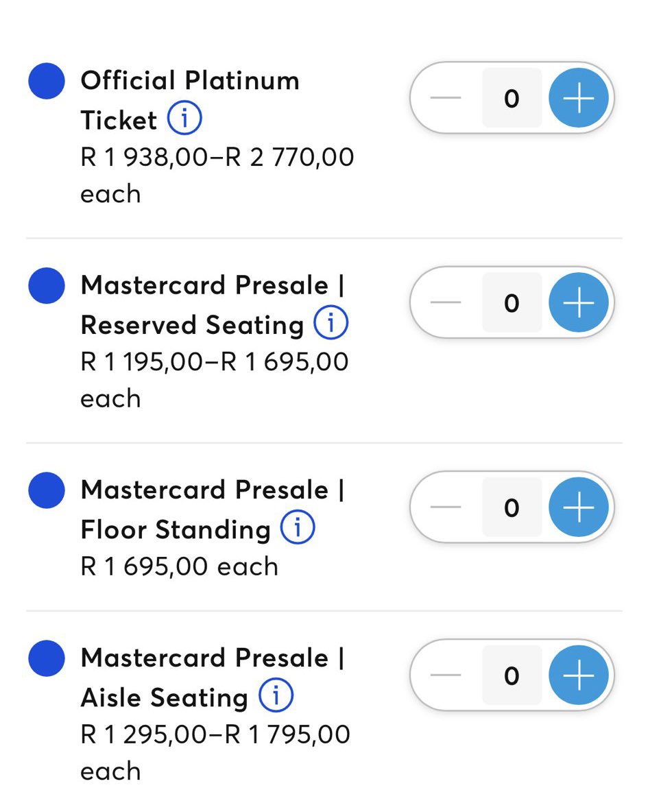 Beyonce Platinum Ticket