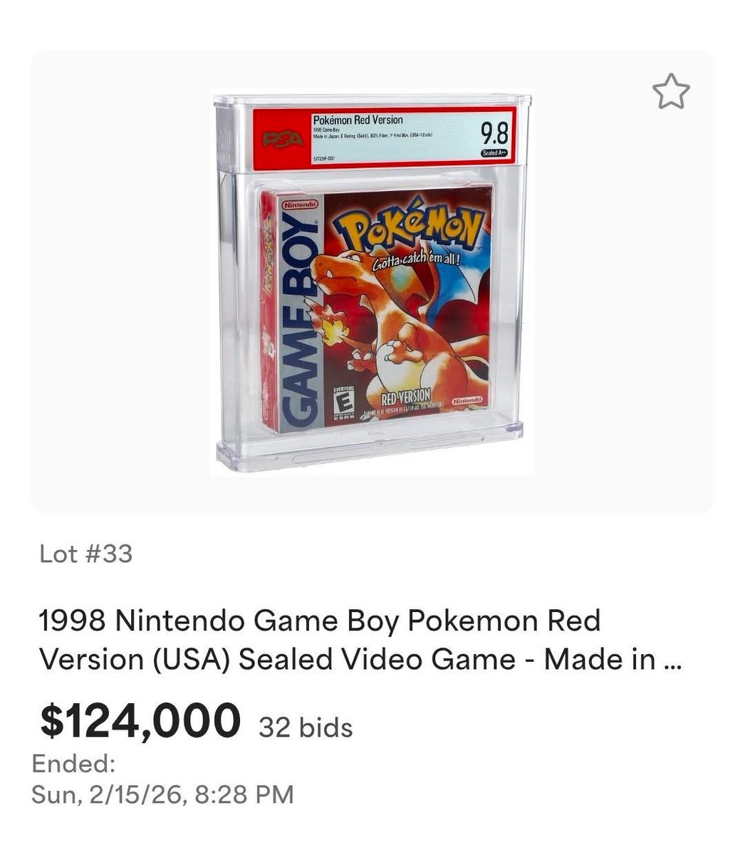 Exedra0971's tweet photo. Why did this Pokemon Red third print just sell for a record at Goldin?
Do you think it was worth it? https://t.co/SJaBR68hXX