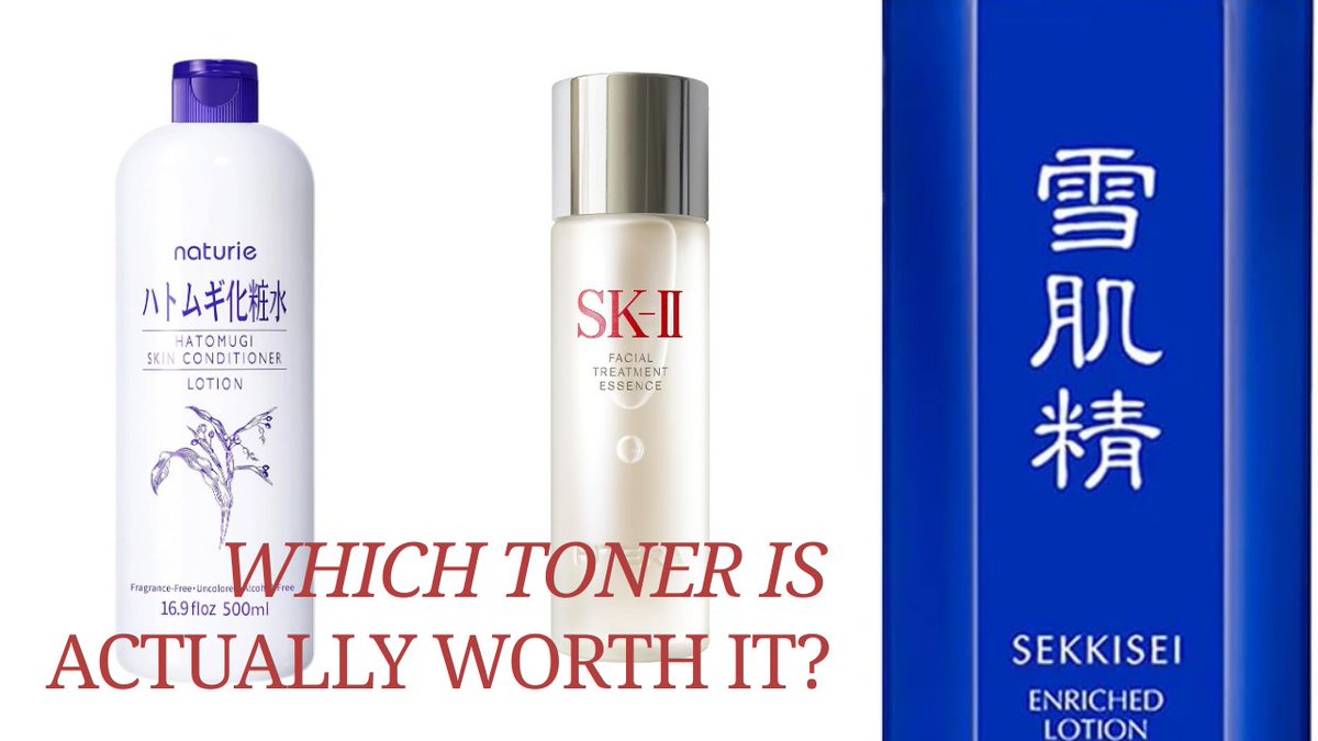 hancockunoichi's tweet photo. Which Japanese toner is actually worth it?
I compared Hatomugi, Sekkisei, and SK-II based on real use.
Here’s what I honestly think 👇
https://t.co/KerI6K8cdK https://t.co/xrW6X9cPoT