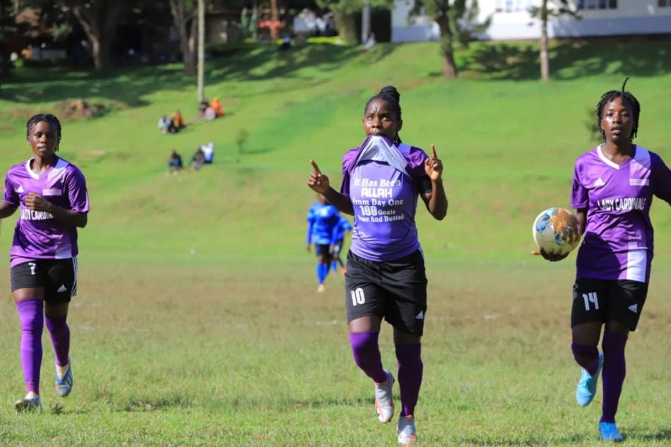 FUFAWSL's tweet photo. Happy Birthday, Nassuna Hasifa! 

The prolific striker, who made her mark with Kawempe Muslim Ladies FC, UCU Lady Cardinals, and Kampala Queens in the @FUFAWSL, continues to hold the record for most goals scored in a single season (26) —a mark that stands to this day. https://t.co/KsTuWakdAR