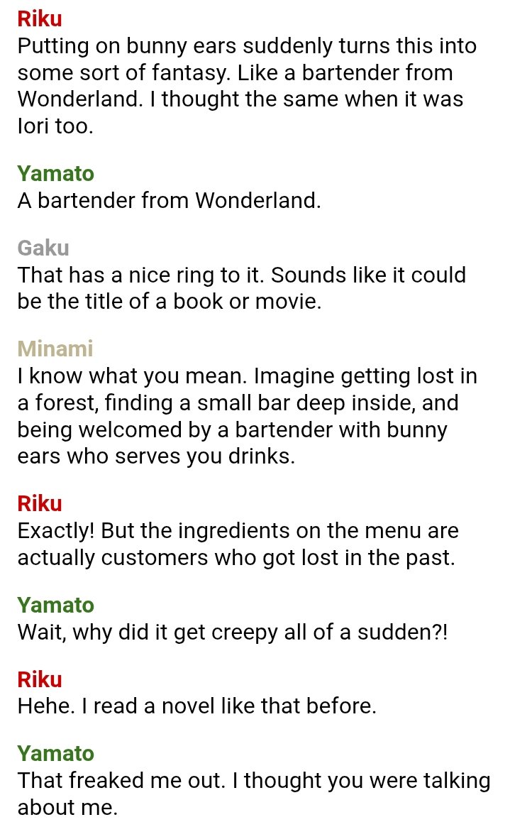 "hehe" RIKU WHAT THE FUCK😭😭i SWEAR. Riku is the type of person who can watch horrific shit like maybe gore without being scared