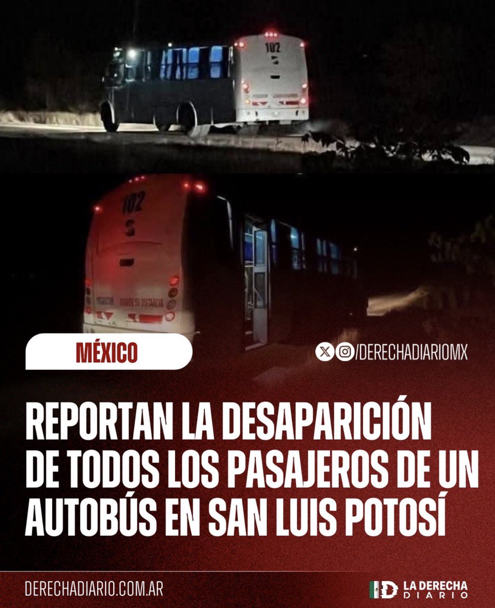 El autobús se quedó encendido y con las pertenencias de los pasajeros a bordo, de todos ellos no se sabe nada…

Mañana dirá la lagartija que “es 
politiquería y hablemos de Salma 
Hayek”… 😡👇