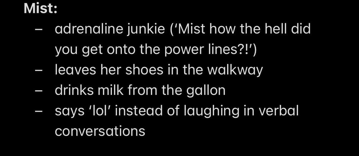 Got bored and decided to make a list of quirks, habits, and bad habits the ghouls have: