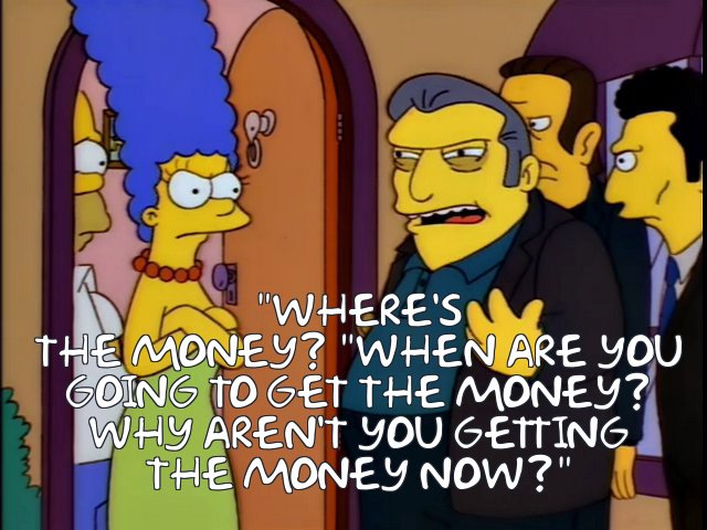 Zeemo asking for his money like:

 #DS9 #BaddaBingBaddaBang #allstartrek