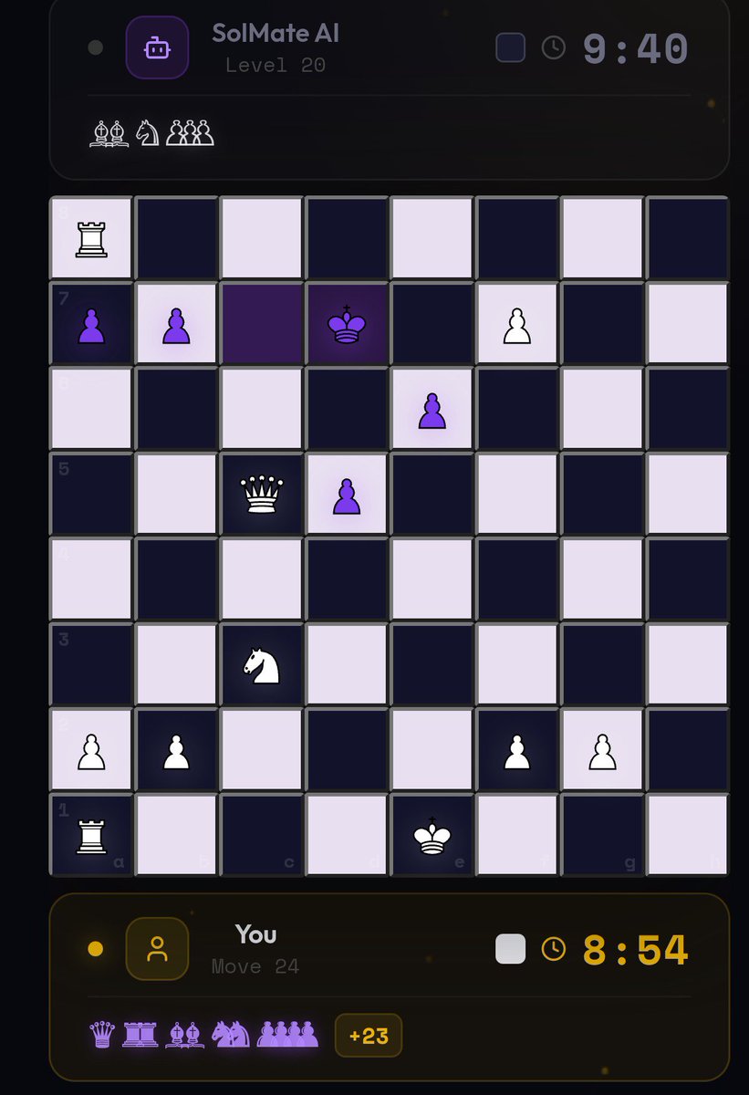 White to move and checkmate in 1 !

Will you find it ?

Game played on <a href="/SolMateChess/">Sol Mate</a> with my <a href="/solanamobile/">Seeker | Solana Mobile</a>  ❤️