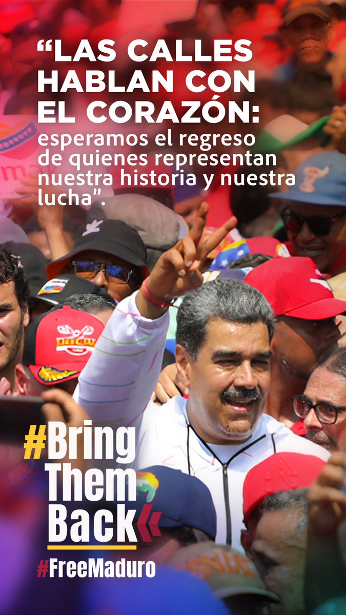 Esperamos el regreso de nuestro presidente 
#BringThemBack