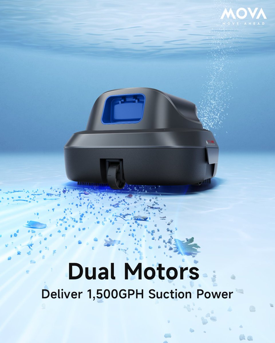 mova_global's tweet photo. Meet MOVA Diver R10 β Built for small pools, big on cleaning power. π§
Smarter cleaning. More pool time. π
#MOVA #MOVAtech #NewProduct #PoolCleaner #RoboticPoolCleaner #PoolCare https://t.co/KqKVsesaWn
