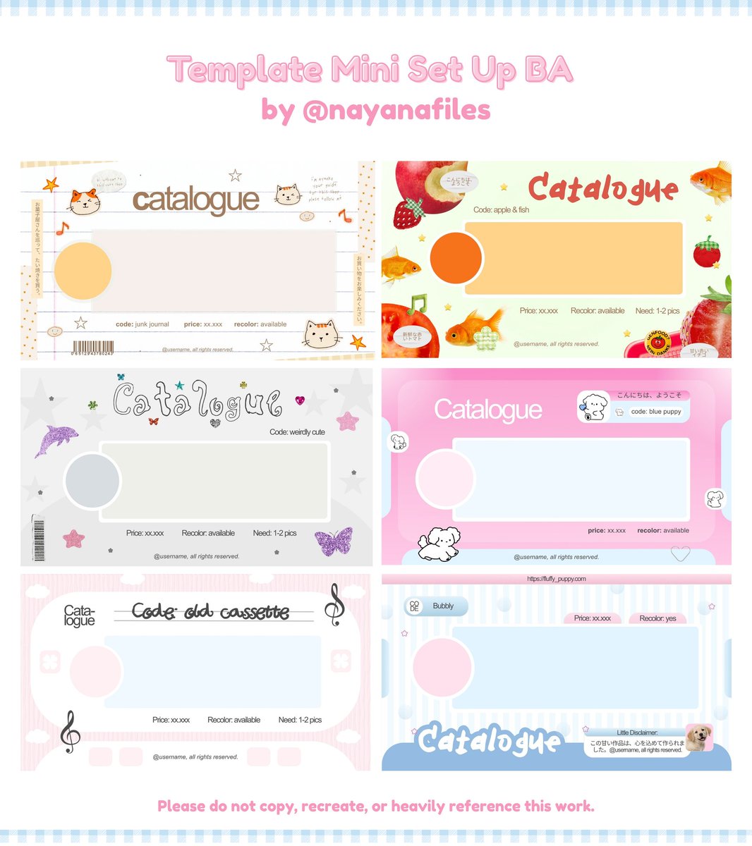 nayanafiles's tweet image. help rt ya, thank u ^^ #zonauang

10 mini template set up ba layout ready stock file canva di bawah ini sudah bisa ditake mulai dari sekarang juga. ketentuan dan harganya cek di reply ya 💗