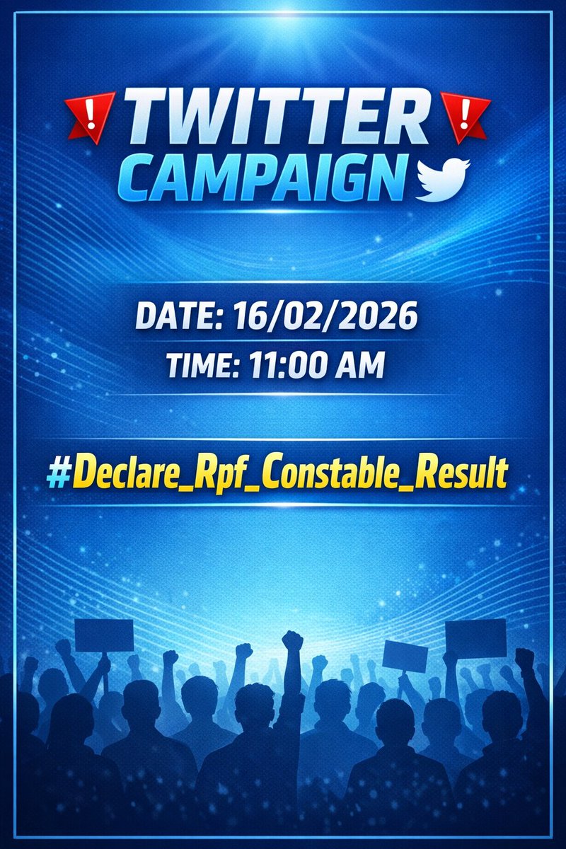 quiz_d0's tweet photo. RPF Constable 2024 के अभ्यर्थियों की मेहनत और भविष्य दोनों अधर में लटके हुए हैं 
अभ्यर्थियों अब और इंतज़ार नहीं कर सकता।
हजारों युवाओं का सपना रिज़ल्ट पर टिका है||

DATE 16 February | TIME 11 AM
हम सब एकजुट होकर अपनी आवाज़ उठाएंगे।
#Declare_Rpf_Constable_Result 
@Rail_Minister https://t.co/drut4dDHCh