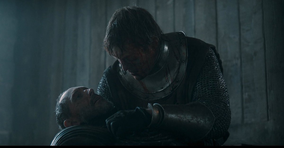 “I have seen you, ser. And a fire. And a dead dragon. A great beast with wings so large they coul...