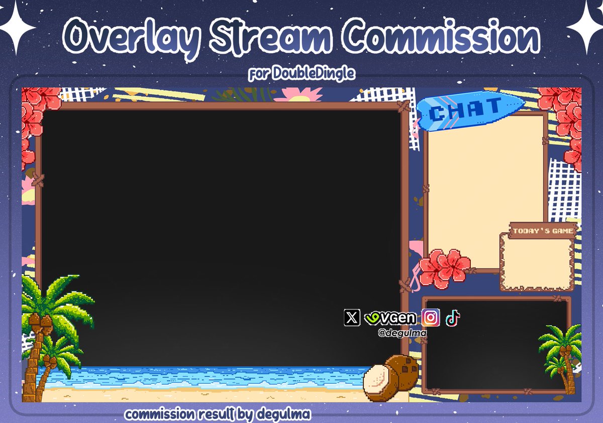 [ ♡ and ↻ are very appreciated! ]

•Stream Overlay Result for <a href="/DoubleDingle/">DoubleDingle</a> 🦩 

🌸 Commission Available 🌸
dm me or Vgen Order on bio 

#overlay #banner #streamer #vtuber