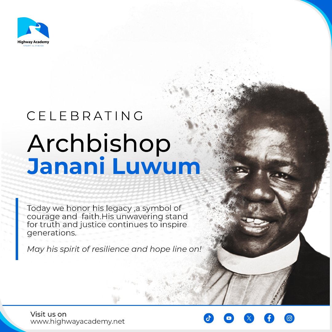 HwyAcademy's tweet photo. At Highway Academy, we join the nation in honoring the legacy of Archbishop Janani Luwum. May this day inspire us to stand for truth, integrity, and courage in all we do. Wishing our Ugandan students a meaningful day of remembrance. #highwayacademy #jananluwumday https://t.co/fMngzogLQM