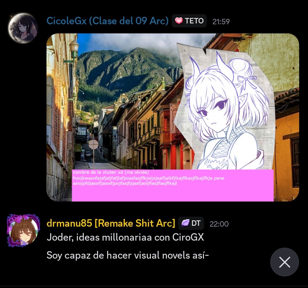 Dibujo y lo muestro a un pana y me da ideas así
[Soy capaz de hacerlas reales]