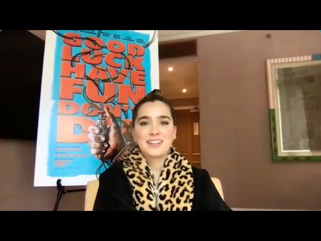 See #haleylurichardson in #GoodLuckHaveFunDontDie now time traveling at a theatre near you  - be sure and silence your phones🤭