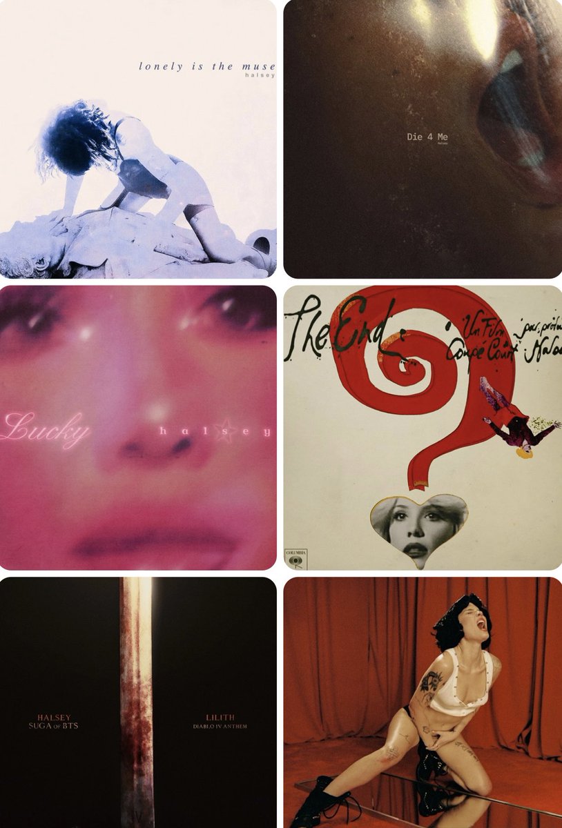 arsonistsmuse's tweet photo. halsey’s single covers deserve more praise https://t.co/xI7UeiaCcO
