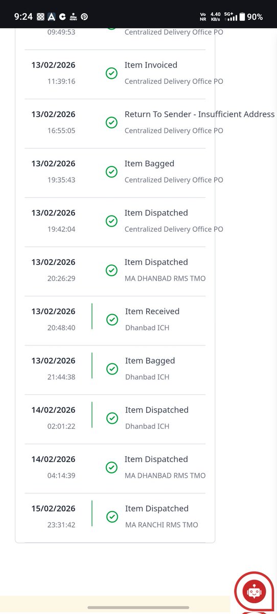 KumarRankers's tweet photo. @IndiaPostOffice @IndiaPost @MinOfComms
 @IndiaPostOffice @IndiaPost @MinOfComms @dakseva 
Article No: JJ880335285IN
Post Office: Dhanbad
बीना कॉन्टैक्ट किए अर्जेंट पेपर भी वापस भेज देते हैं। Why? मुझे अर्जेंट आवश्यकता है। कंप्लेन का भी कोई रिप्लाई नहीं। Complain id 2132632544 https://t.co/Cfwn1By1YO