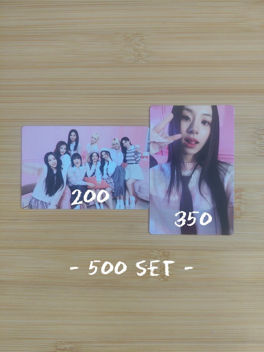 WTS LFB PH
— twice nabati pink photocards
— prices in photo
— dop: 2 weeks max
⭕️ intl buyers w/ ph address