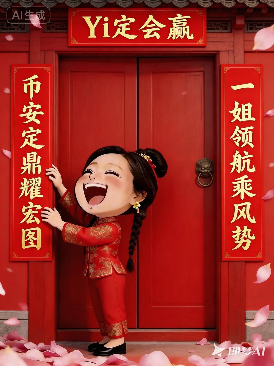 CChappy_'s tweet photo. 携手前行，感恩一姐的引领

新年快乐，币安更辉煌！
@heyibinance @cz_binance @binance @binancezh https://t.co/OrBkR5RWXA