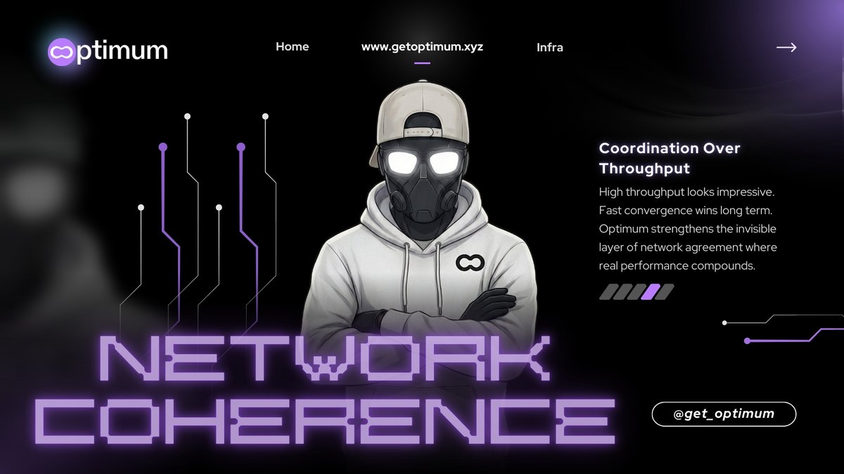 ValueCryptoClub's tweet image. Speed is impressive.
Coordination is decisive.

In distributed systems, what matters isn’t just throughput - it’s how quickly the network converges on a shared state.

Optimum isn’t only making propagation faster. It’s strengthening synchronization across validators.

RLNC