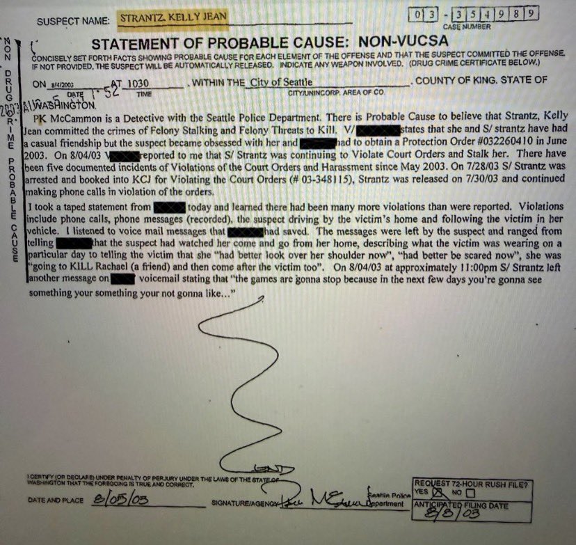 Kelly jean strantz arrested for stalking. She also supports women being ...