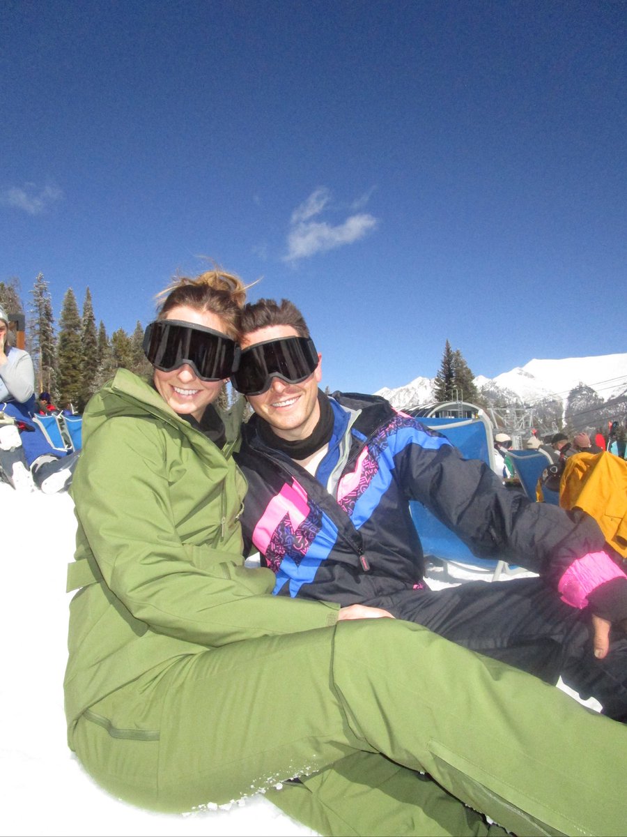 ZacStevensDNVR's tweet photo. Spent the first weekend without football with my love, besties, catching air and onesies ⛷️ 🏈 https://t.co/0KT8Znay6p