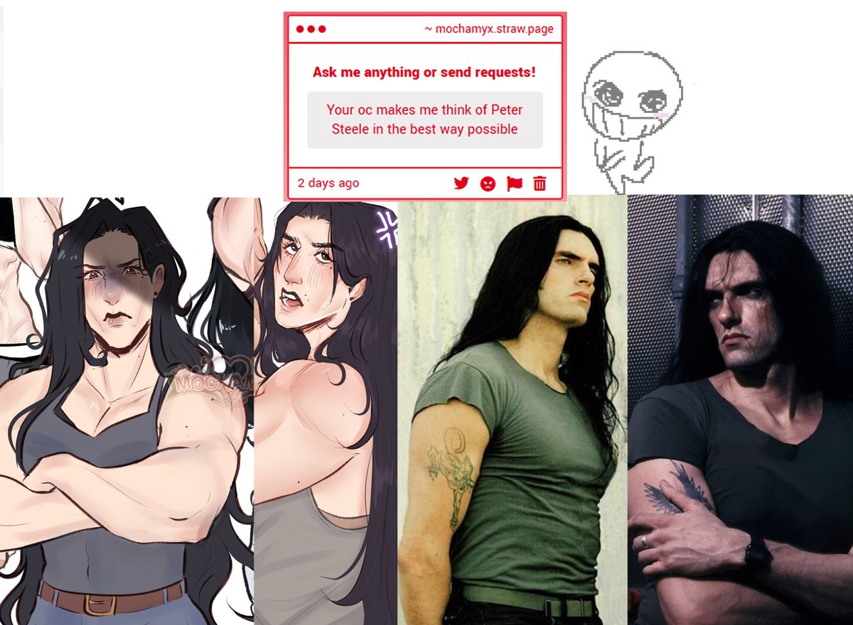 peter steele is the greatest source of gender envy for me so... yes!
also should i draw buff!mc as a bassist with idol!rafayel?