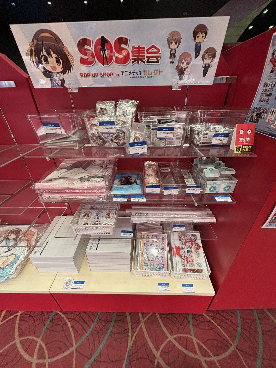 doraemonrx78's tweet photo. ハルヒ パネル発見！グッズもそこそこあり https://t.co/p9jvc4f1e2