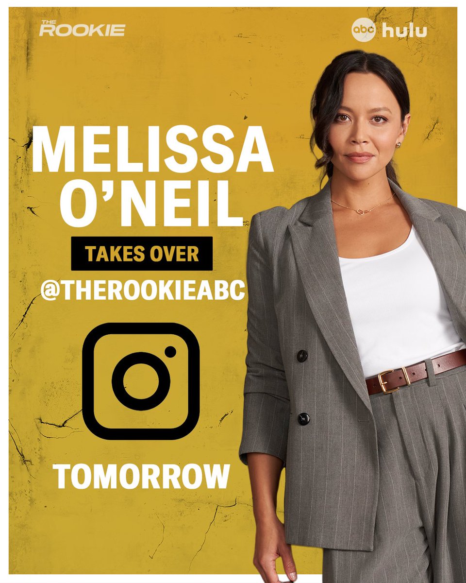 Our girl Melissa is taking over therookieabc on Instagram tomorrow! Make sure to follow along for all the scoop behind tonight's new episode 👏