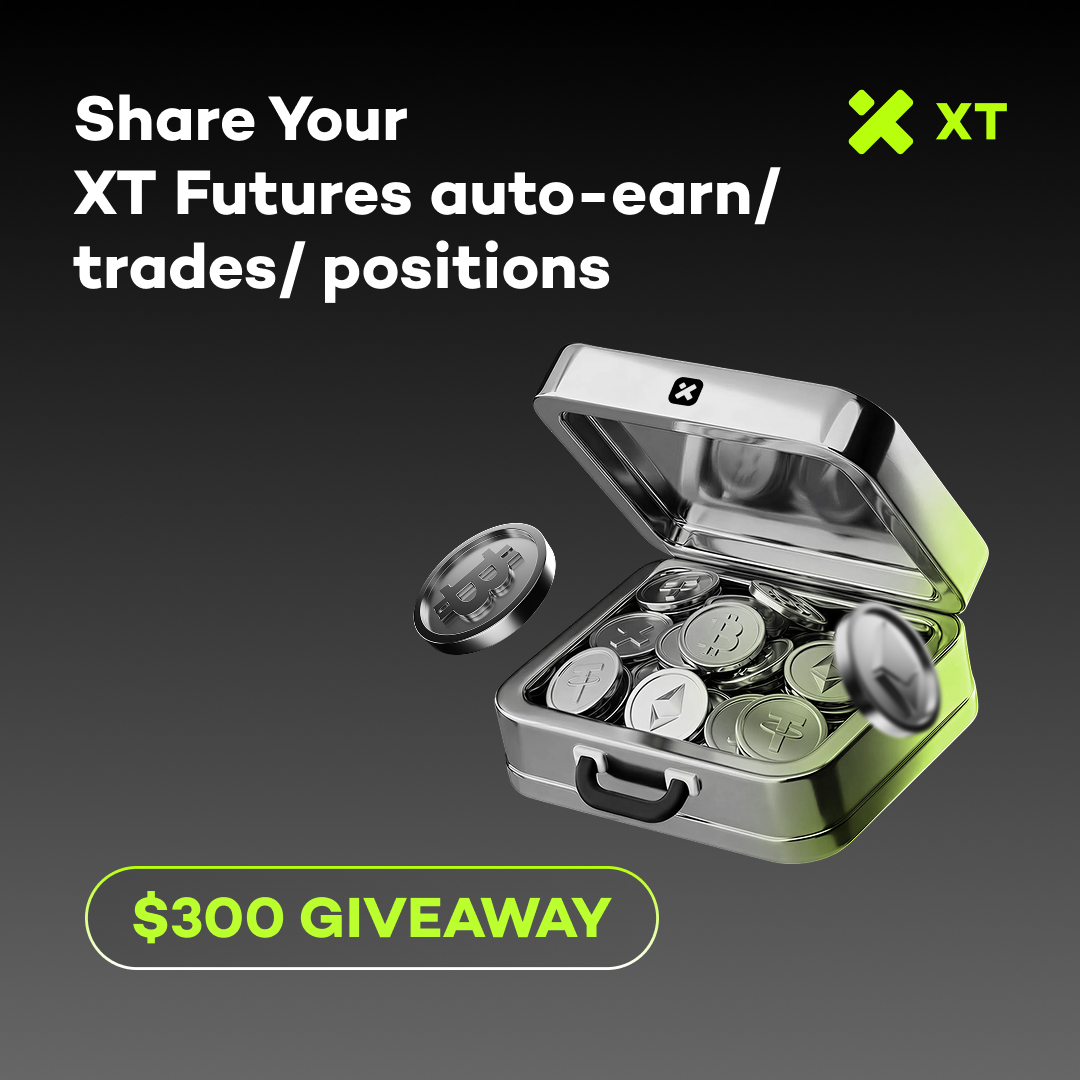 XTexchange's tweet photo. 🎁 XT Futures Trade & Win | Share Your Screenshot to Win Rewards! 🎁

Trade on XT Futures and share your screenshot to enter the lucky draw!

✅ How to Join:
❤️ Follow @XTexchange & Like this post 
📸 Take a screenshot of your XT Futures auto-earn/ trades/ positions
��� Quote RT this post with your screenshot 
💬 Comment your task proof + XT UID

Activate Auto-Earn: 🤑 https://t.co/Wu41j6hefx
Join to Earn Dual Rewards: 🥳 https://t.co/PLcymB10k4

🎉 Rewards pool: $300
🔥 The more you trade, the higher your chances to win!

#XT #FuturesTrading #CryptoGiveaway #TradeToEarn