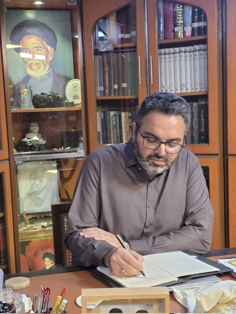 murtazavilib's tweet photo. Honored to host Sajjad Rizvi of University of Exeter—a leading scholar of Islamic philosophy, Mullā Ṣadrā &amp; Safavid thought, with expertise in Qurʾanic hermeneutics, theology, and metaphysics.
His time with us was brief but deeply enriching. Grateful for his visit.
@mullasadra https://t.co/11FGsOp5Fc