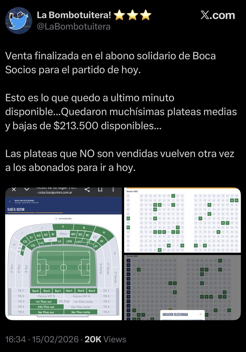 matirivas's tweet photo. @futbolanal Si lo dice una cuenta autenticada de Boke, será cierto que no la pueden llenar? 😱🤣 https://t.co/Wc03hTwcYA
