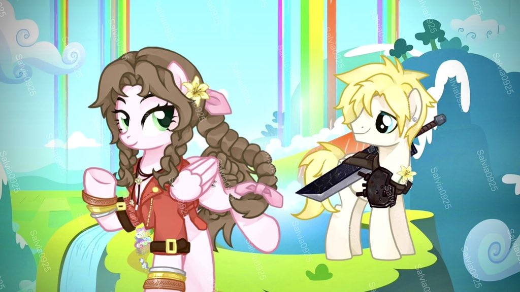 ﹉﹉﹉﹉﹉୨ᰔ୧ ﹉﹉﹉﹉﹉﹉

☁️ :How much?

🎀 :Lovers used to give these when they were reunited. ♥︎

⏔⏔⏔⏔⏔ ꒰ ᧔ෆ᧓ ꒱ ⏔⏔⏔⏔⏔
#Clerith #クラエア #Aerith #CloudStrife #mylittlepony 
🌈🧑‍🎨 𝕋𝕙𝕚𝕤 𝕚𝕤 𝕔𝕠𝕞𝕞𝕚𝕤𝕤𝕚𝕠𝕟,𝔻𝕠𝕟’𝕥 𝕦𝕤𝕖 🐴